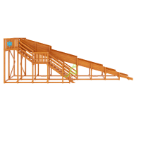 Зимняя горка ‘IgraGrad Snow Fox Start’, скат 4 м