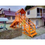 Заливная горка ‘IgraGrad Snow Fox Start с крышей’, скат 4 м