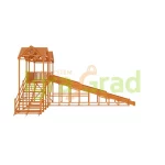 Зимняя горка ‘IgraGrad Snow Fox Макси’, скат 10 м