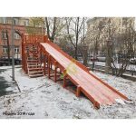 Зимняя горка ‘IgraGrad Snow Fox’, скат 10 м