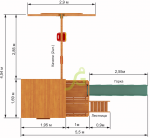 Детская деревянная площадка ‘IgraGrad Домик 1’