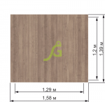 Детская деревянная песочница с крышей