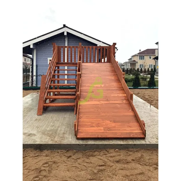 Деревянная зимняя горка ‘IgraGrad Snow Fox’, скат 4 м Деревянная зимняя горка ‘IgraGrad Snow Fox’, скат 4 м