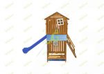 Детская деревянная площадка ‘IgraGrad Домик 3’ для общественных мест