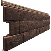 Сайдинг LUX под камень, BERGART, пекан