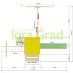 Детская площадка IgraGrad Крафтик со столиком и рукоходом