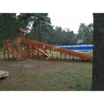 Зимняя деревянная горка ‘IgraGrad Snow Fox 12 м’ с двумя скатами