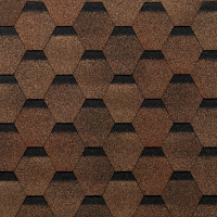 Гибкая черепица Eurasia, Шестигранник, Серый