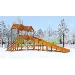 Зимняя горка ‘IgraGrad Snow Fox Макси’, скат 10 м