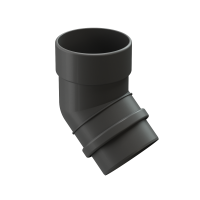 Колено 45˚ для водосточной трубы Premium, шоколад