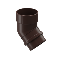 Колено 45˚ для водосточной трубы LUX, графит