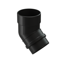 Колено 45˚ для водосточной трубы LUX, шоколад