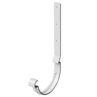 Карнизный крюк для желоба длинный Stal Premium, каштан