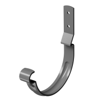 Карнизный крюк для желоба короткий (гнутый) Stal Premium, каштан