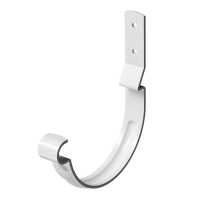 Карнизный крюк для желоба короткий (гнутый) Stal Premium, каштан