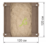 Деревянная песочница ‘Ладушки’