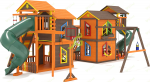 Детская деревянная площадка ‘IgraGrad Домик 7 мод.1’