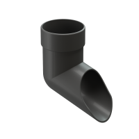 Наконечник для водосточной трубы LUX, шоколад