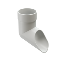 Наконечник для водосточной трубы LUX, графит