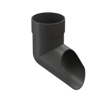 Наконечник для водосточной трубы Premium, каштан