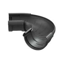 Угол желоба регулируемый LUX, пломбир