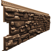 Сайдинг LUX под камень, ROCKY, кешью