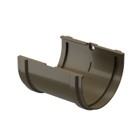 Соединитель желобов Premium, графит