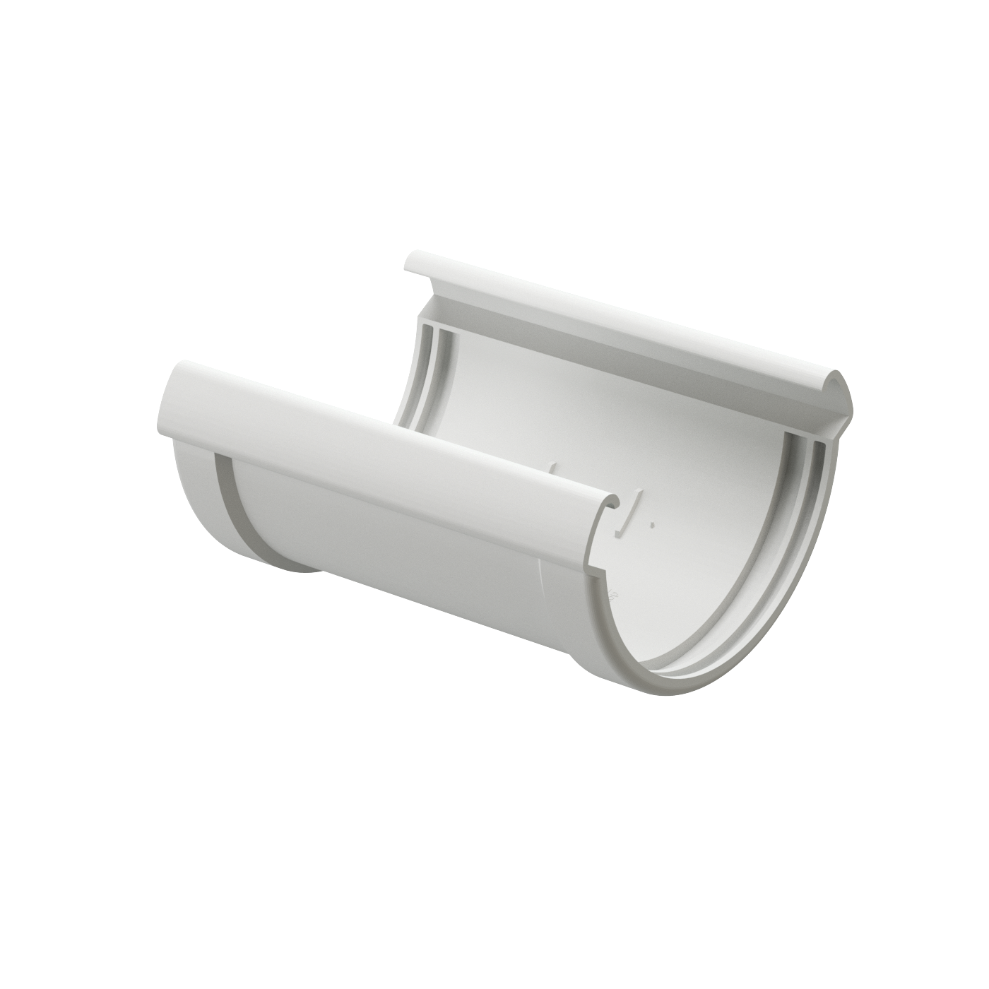 Соединитель желобов Lux, пломбир Соединитель желобов Lux, пломбир