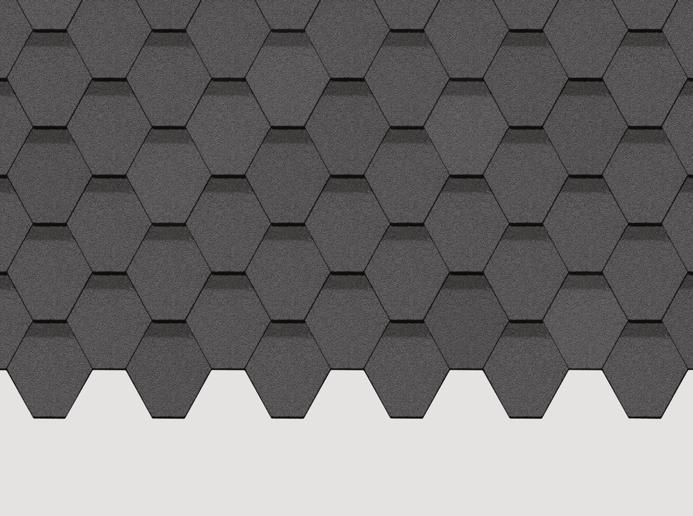 Гибкая черепица Standard, Сота, Серый Гибкая черепица Standard, Сота, Серый