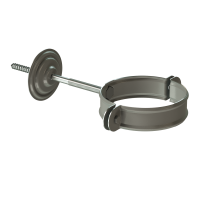 Хомут для водосточной трубы Stal Premium, каштан