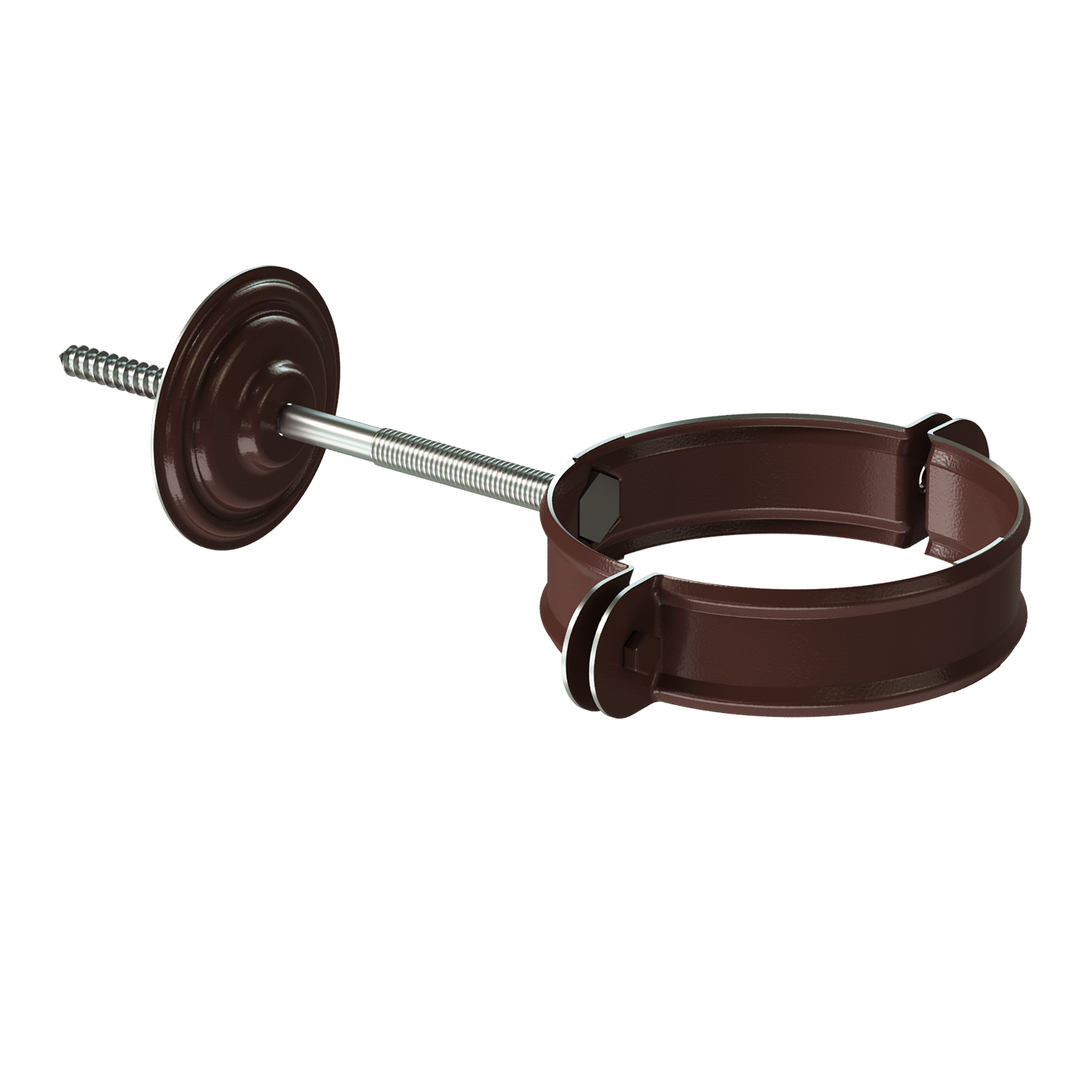 Хомут для водосточной трубы Stal Premium, шоколад Хомут для водосточной трубы Stal Premium, шоколад