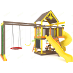 Детская площадка IgraGrad Шато с трубой (Дерево) мод.2