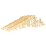 Зимняя горка ‘IgraGrad Snow Fox’, 4 ската, без окраски