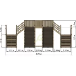 Зимняя горка ‘IgraGrad Snow Fox’, 4 ската, без окраски