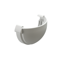 Заглушка желоба Premium, каштан