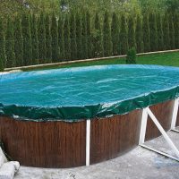 Тент защитный 8,00 Х 4,00 м. овальный