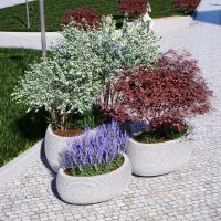 Вазон «Камешки» малый 850*660*350