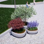 Вазон «Камешки» 3 шт