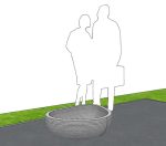 Вазон «Камешки» малый 850*660*350