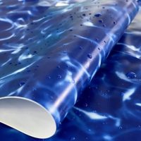 Чаша овальная для бассейна 640 х 300 х 140 см. 0.6/0.6 мм. Голубая