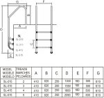 Лестница 4 ступени Mayer Schwimmbad MURO MU-415