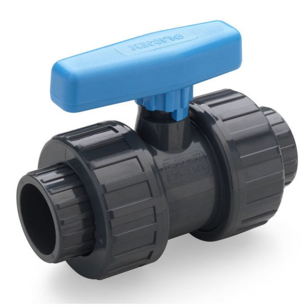 Кран шаровый 50 мм, ПВХ