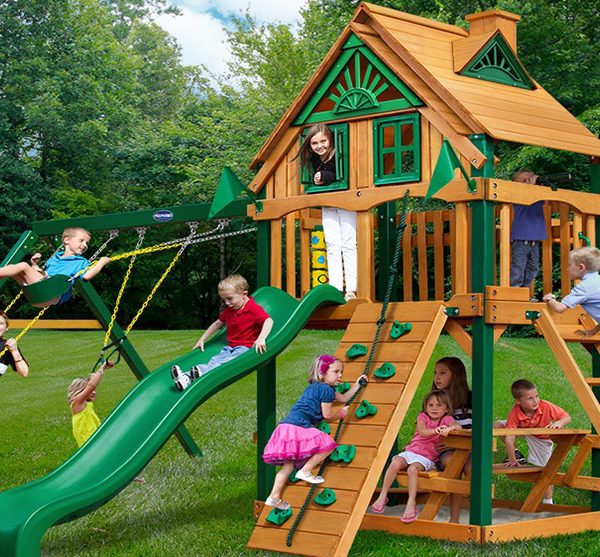 Спортивно-игровой комплекс GORILLA (PLAYNATION) «РАССВЕТ Трихауз с рукоходом»