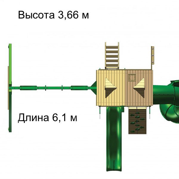 Спортивно-игровой комплекс АЛЬПИНИСТ в модификации КЛАБХАУЗ