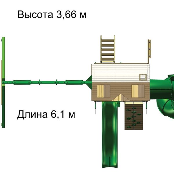 Спортивно-игровой комплекс АЛЬПИНИСТ в модификации Ривьера, КЛАБХАУЗ