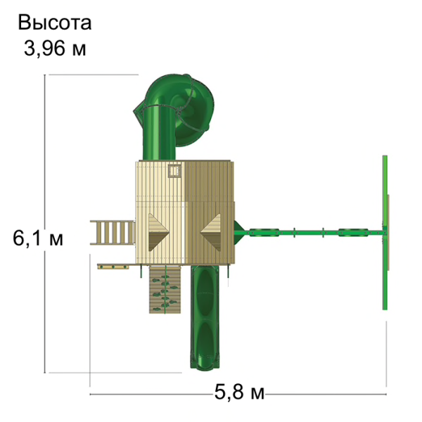 Спортивно-игровой комплекс GORILLA (PLAYNATION) «ГОРЕЦ Ривьера»
