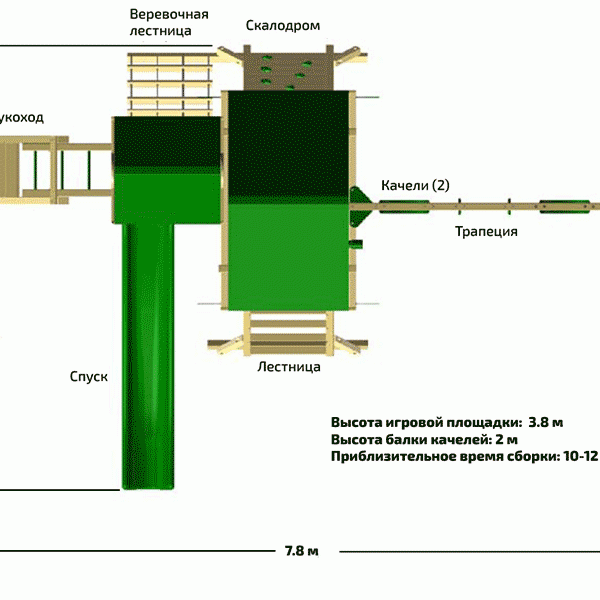 Спортивно-игровой комплекс «КОРОЛЕВСТВО Deluxe»