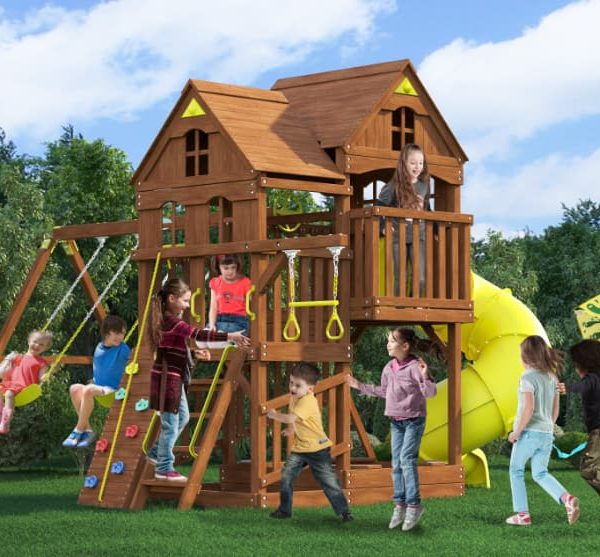 Спортивно-игровой комплекс MoyDvor ПАНОРАМА с трубой (10104 01)