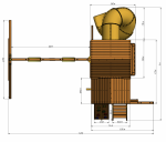 Спортивно-игровой комплекс MoyDvor ПАНОРАМА с трубой (10104 01)