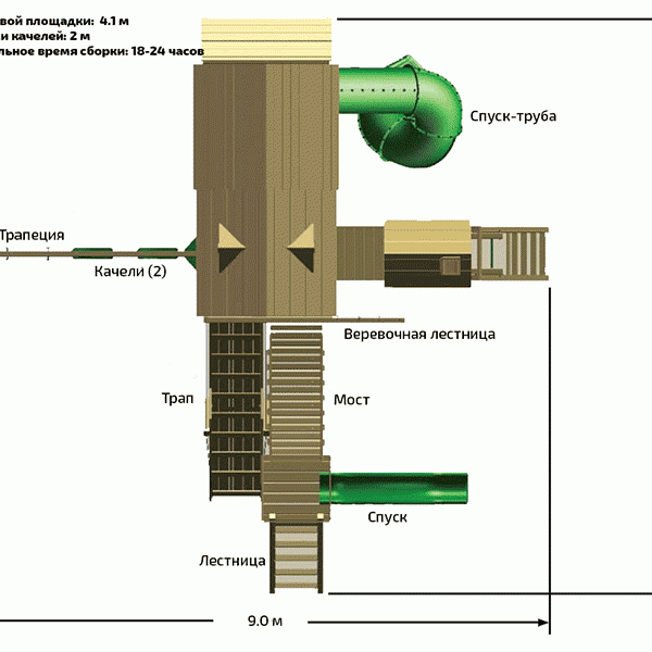Спортивно-игровой комплекс «ОХОТНИК Deluxe»